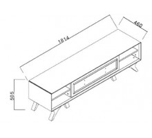 Тумба под ТВ в гостиную Алегро ALEG-15