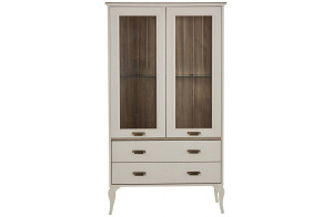 Двустворчатый шкаф витрина для посуды Andera (Андера) andr-13