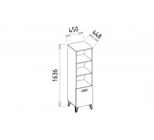 Шкаф-стеллаж Менти (Menty) MENTY-32