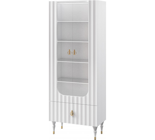 Шкаф-витрина Лоренсо МН-043-25 белый