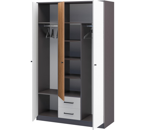 Трехстворчатый шкаф Мальма МН-135-04