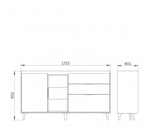 Гостиная Модена Металл Бруклин/Лунный Камень