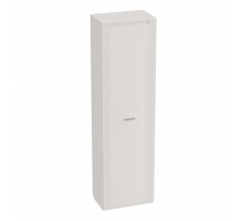 Одностворчатый шкаф с полками для гостиной Элана, цвет Бодега белая