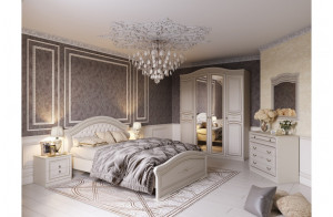 Четырехдверный шкаф для одежды Николь