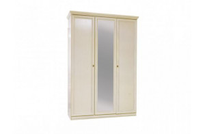 Шкаф для одежды Нинель ММ-167-01/03 (белая эмаль)