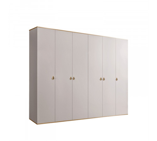 Шестистворчатый шкаф для одежды  Rimini РМШ2/6 (слоновая кость)