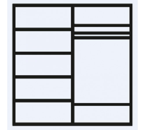 Четырехстворчатый шкаф для одежды Diora ДШ2/4 (слоновая кость)