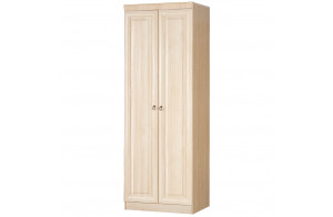 Двустворчатый шкаф для одежды в гостиную Инна 609 светлый